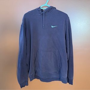 Burgundy Nike hoodie embroidered sz XL